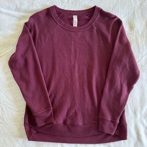 Balance collection burgundy athletic sweatshirt